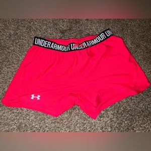 Hot Pink Under Armor Playup Shorts